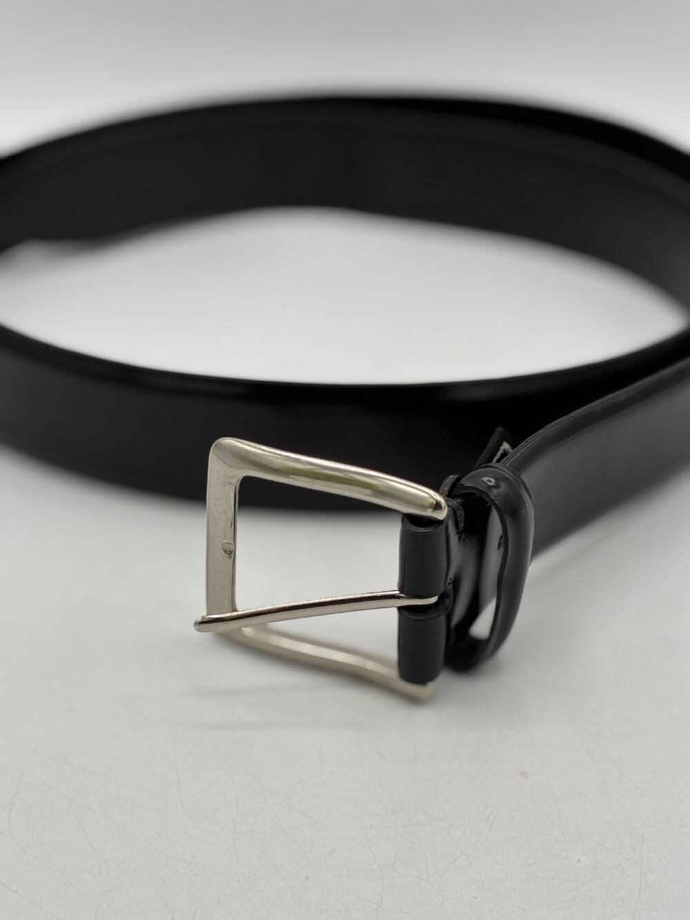 Cole Haan Men’s Black Leather Belt Size 40 Classic Dress Belt Preowned